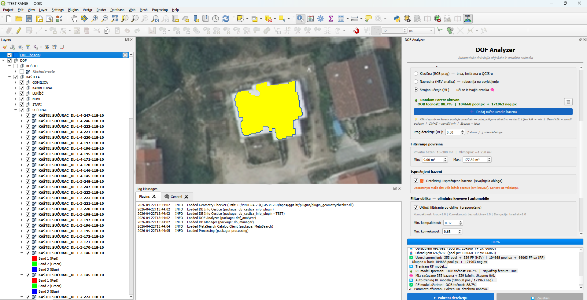 DOF Analyzer — ML Classification of Orthophotos 1