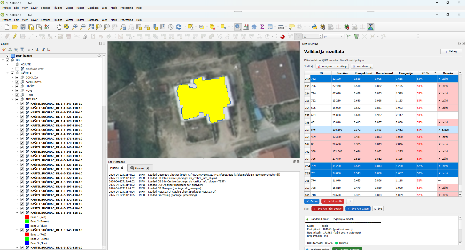 DOF Analyzer — ML Classification of Orthophotos 2